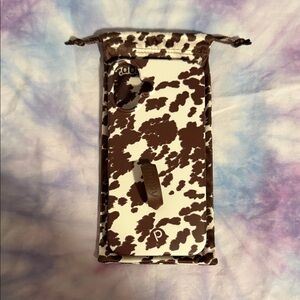 Brown and White Cow Print Phone Case